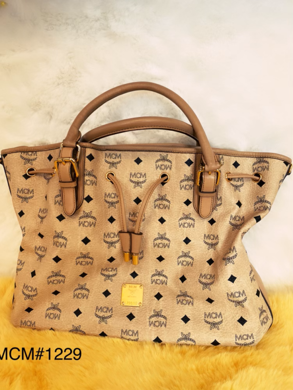 MCM BAG LARGE - TAN